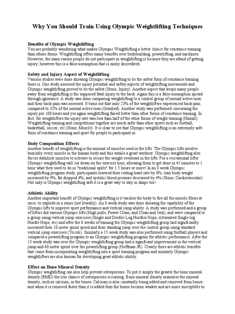 Argumentative essay on weightlifting image