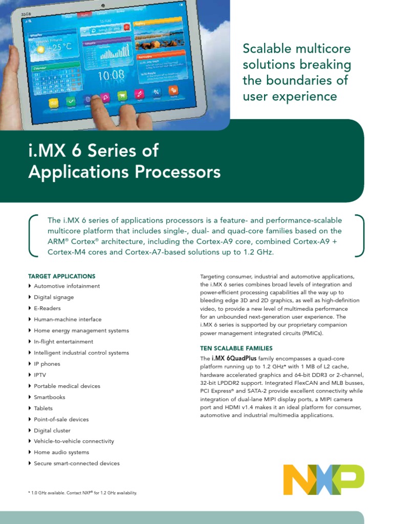 i.MX 6 Series of Applications Processors: Scalable Multicore Solutions ...