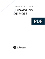 Dictionnaire Des Combinaisons de Mots