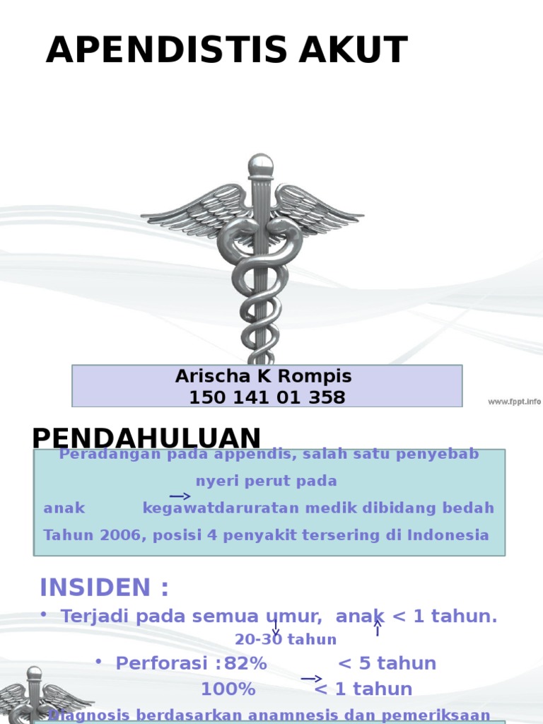 Diagnosis Apendisitis Akut pada Anak | PDF