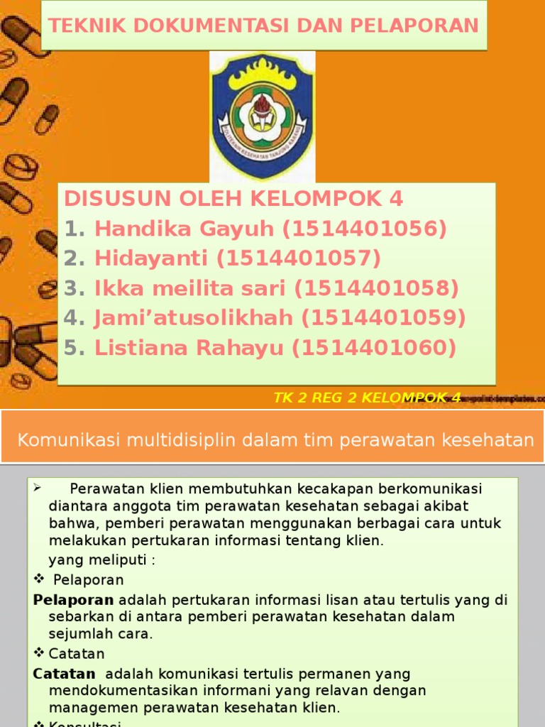 Ppt Tehnik Dokumentasi Dan Pelaporan Pptx