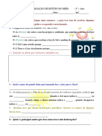 Ficha de avaliação de estudo do meio