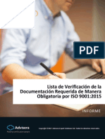 Checklist of ISO 9001 2015 Mandatory Documentation ES