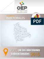 Boletn Elecciones Subnacionales 2015 Bolivia