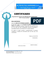 Certificado Aic