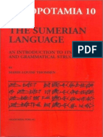The Sumerian Language, An Introduction To Its History and Grammatical Structure - Marie-Louise Thomsen