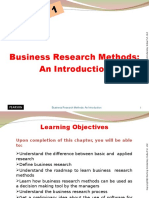 Cha Pter 1: Business Research Methods: An Introduction