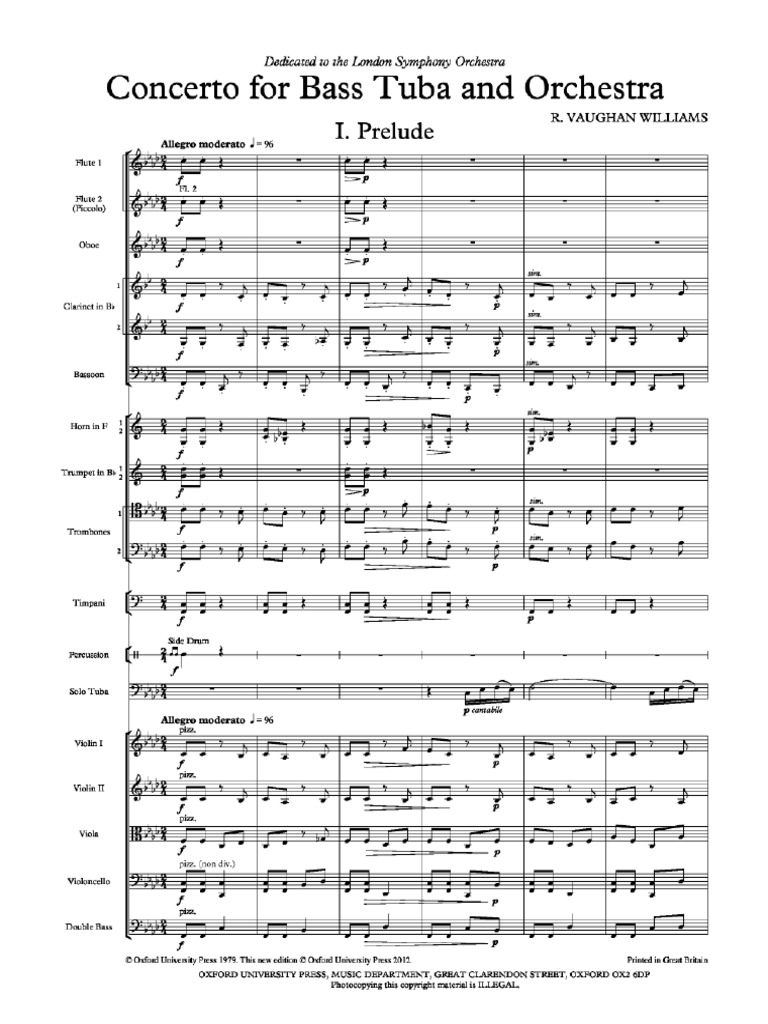 Vaughan Williams Tuba Concerto