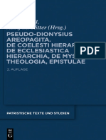 (Patristische Texte und Studien 67) Günter Heil, Adolf Martin Ritter-Corpus Dionysiacum II. Pseudo-Dionysius Areopagita_ De Coelesti Hierarchia, De Ecclesiastica Hierarchia, De Mystica Theologia, Epis.pdf