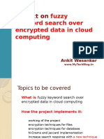 Fuzzy Keyword Search Over Encrypted Data in Cloud Computing WWW - MyTechBlog.in Ankit Wasankar