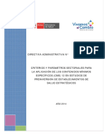 RM 631-2014-DA- Criterios y Parámetros Estudios Preinversión