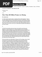 Sen - 100 Million Women Are Missing