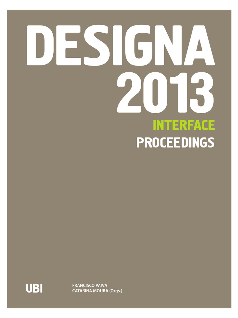 20140608-Designa2013 Proceedings Flat PDF, PDF, Livros