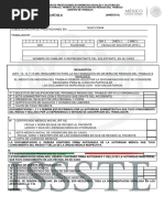 Formato RT-01 ISSSTE 2024 | PDF | Gobierno | Medicina