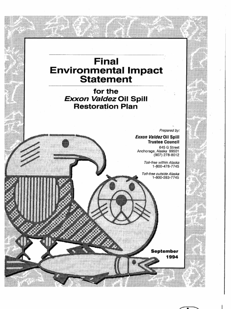 thesis statement for exxon valdez oil spill