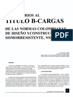 Comentarios A Las Cargas de La Norma de Diseño Sismoresistente