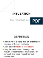 Intubation
