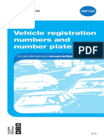 Vehicle Registration Numbers and Number Plates