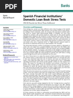 Fitch - Spanish Banks Stress Tests