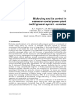 Biofouling and Its Control in Seawater Cooled Power Plant Cooling Water System - A Review