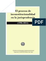 El proceso de inconstitucionalidad en la jurisprudencia (1996-2014)