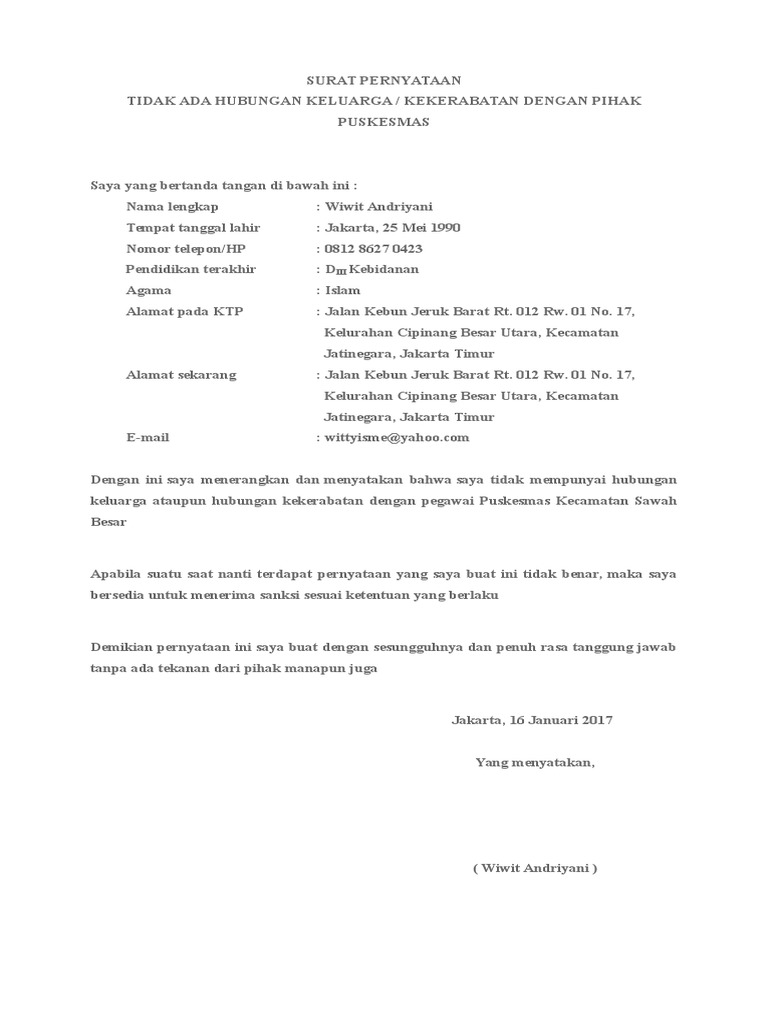 Surat Makluman Pegawai Baru