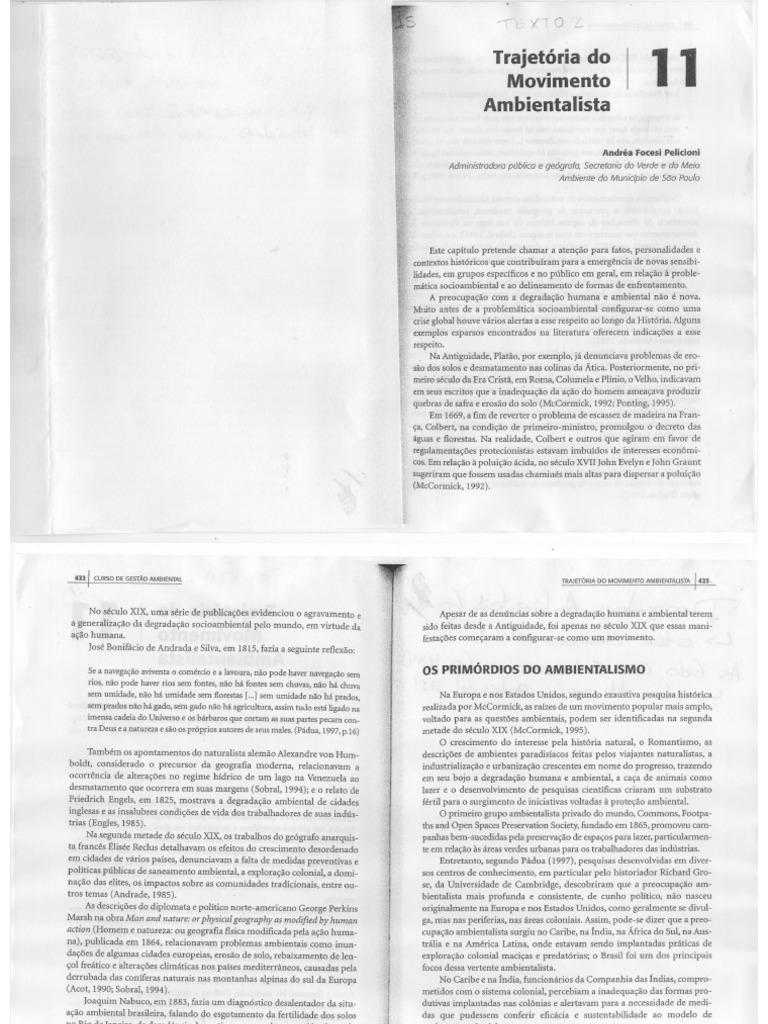 TEXTO 2 - Trajetória Do Movimento Ambientalista PDF | PDF