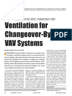 Ventilation For Changeover Bypass VAV Systems