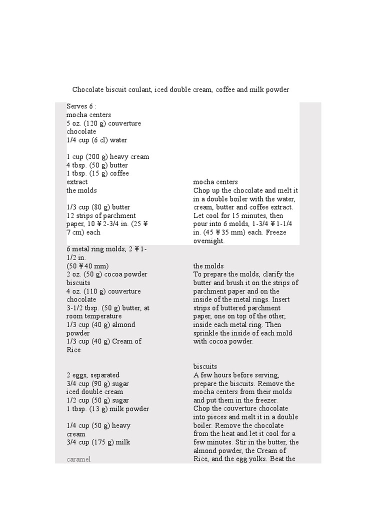 Coulant Au Chocolat Chocolate Desserts Coulant Au Chocolat Chocolate Desserts