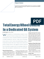 Total-Energy Wheel Control in Dedicated OA Systems