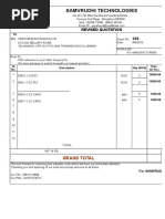 Samvrudhi Technologies: Revised Quotation 250