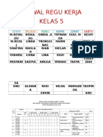 JADWAL REGU KERJA