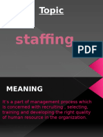 Topic: Staffing