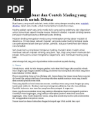 Download Cara Membuat Dan Contoh Mading Yang Menarik Untuk Dibaca by The Shimids SN343051791 doc pdf