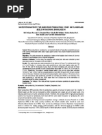 WATER PRODUCTIVITY FOR BORO RICE PRODUCTION