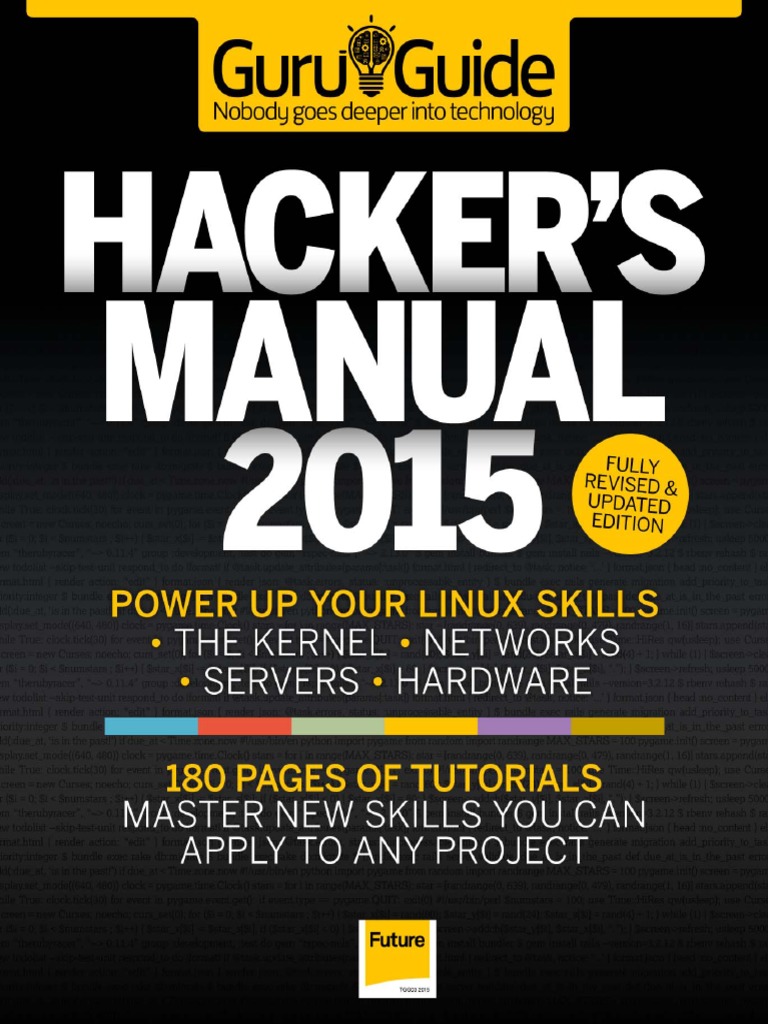 The Hackers Manual (2015) (Revised Edition) PDF | PDF | Linux Distribution  | Linux