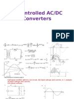 AC/DC Converter Circuits and Waveform Analysis