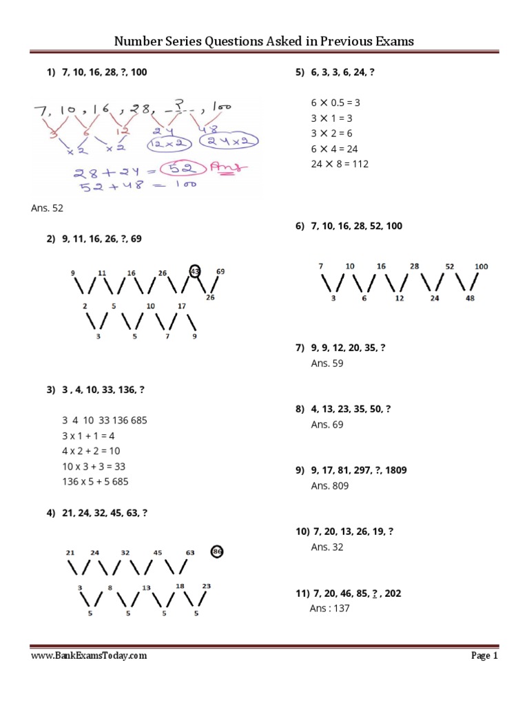 Number Series v2 | PDF