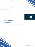 UFace 602 Manual