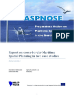 Report On Cross-Border Maritime Spatial Planning in Two Case Studies