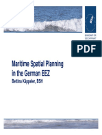 Maritime Spatial Planning in The German EEZ