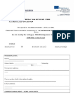 Student Accommodation Request Form Academic Year 2016/2017: All Fields Compulsory!