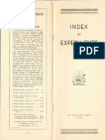 1042 AMORC Index of Experiments 1951 PDF