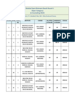 Result PG WBSQ Counseling R1 2015 Med Open