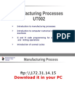 Mechanical Engineering Department Manufacturing Processes