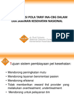 Implementasi Pola Tarif INA-CBG dalam Era Jaminan Kesehatan Nasional