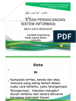 Analisis Dan Perancangan Sistem Informasi: Brav Deva Bernadhi