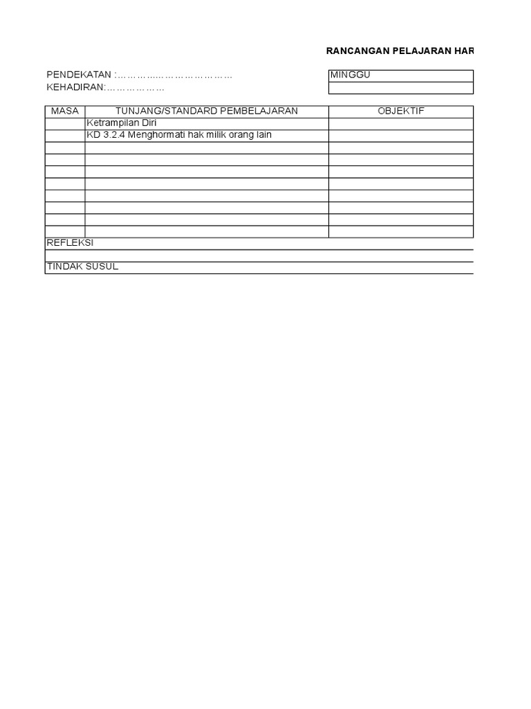 Contoh RPH | PDF