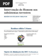 Intervenção Do Homem Nos Subsistemas Terrestres 1