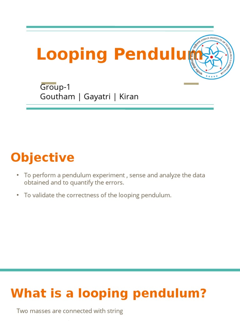 Looping Pendulum Experiment Analysis | PDF